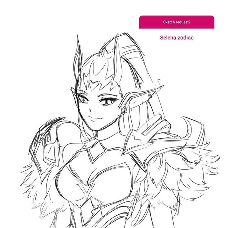 Селена mobile Legends арт