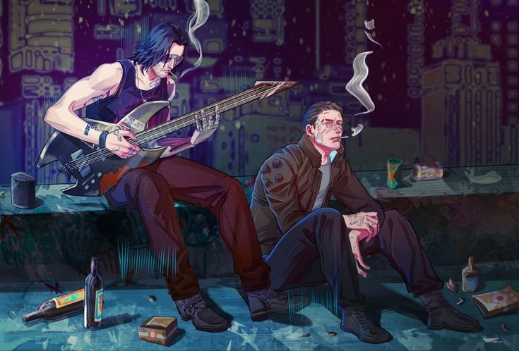 Киберпанк 2077 ви и Джонни