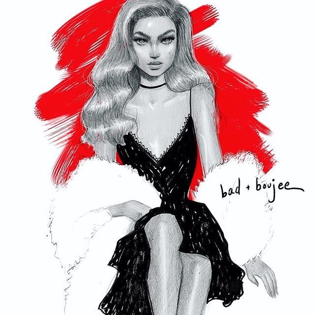 Bad girl drawing