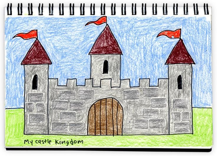 Рисование замка крепости