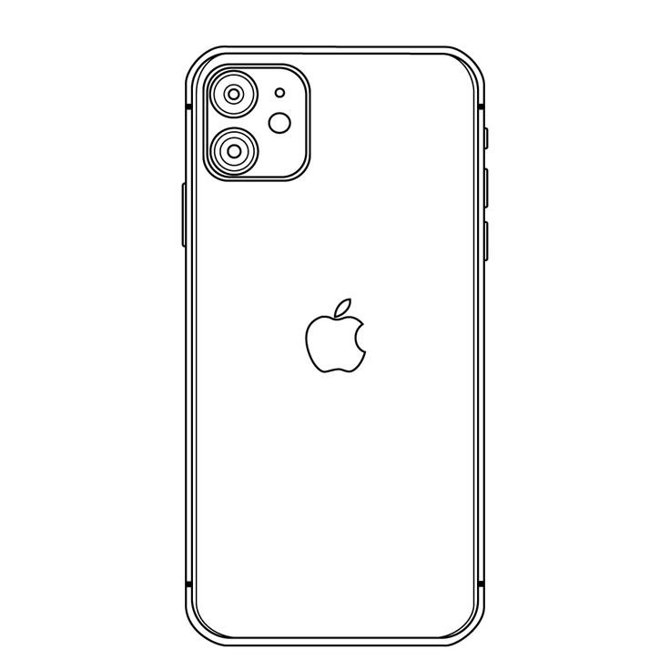 Раскраска iphone 13 Pro Max