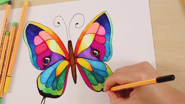 Бабочка рисунок