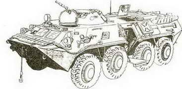 Нарисовать БТР 80