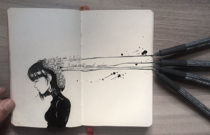 Рисунки в скетчбуке