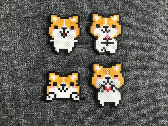 Корги из аквамозаики