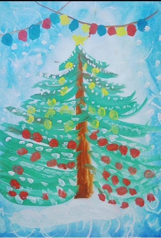 Рисование новый год