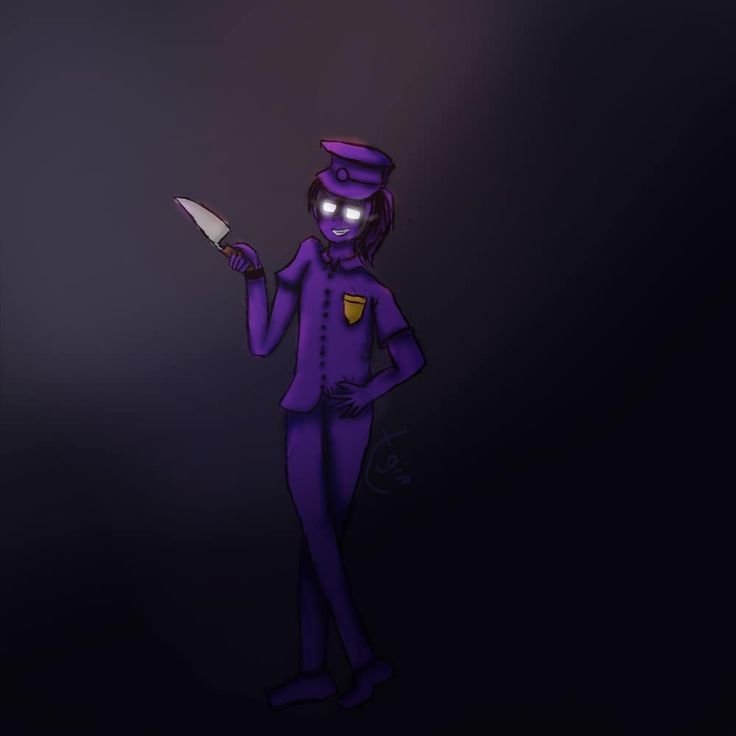 Фиолетовый охранник из FNAF