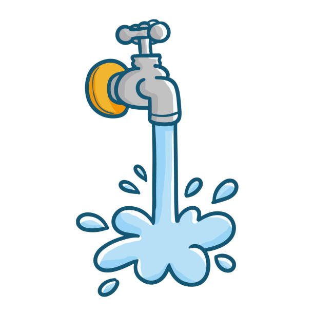 Кран с водой для детей