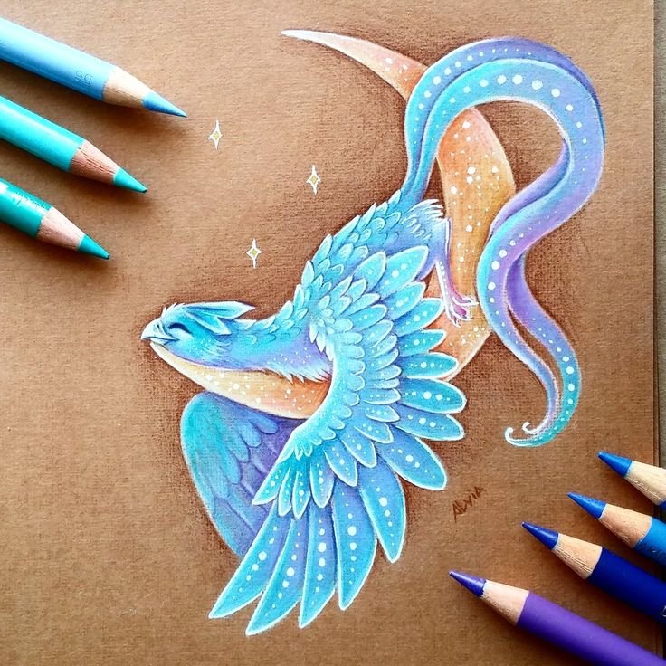 Alvia Alcedo рисунки драконы