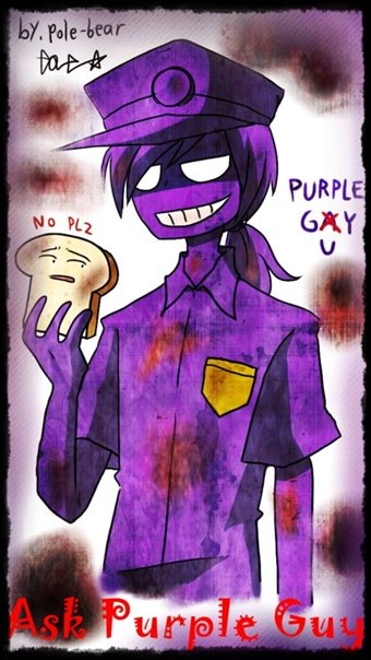 Purple guy creepy