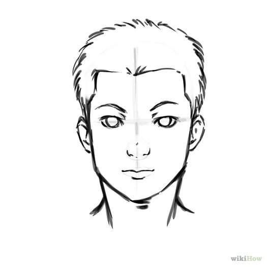 Человеческое лицо рисунок