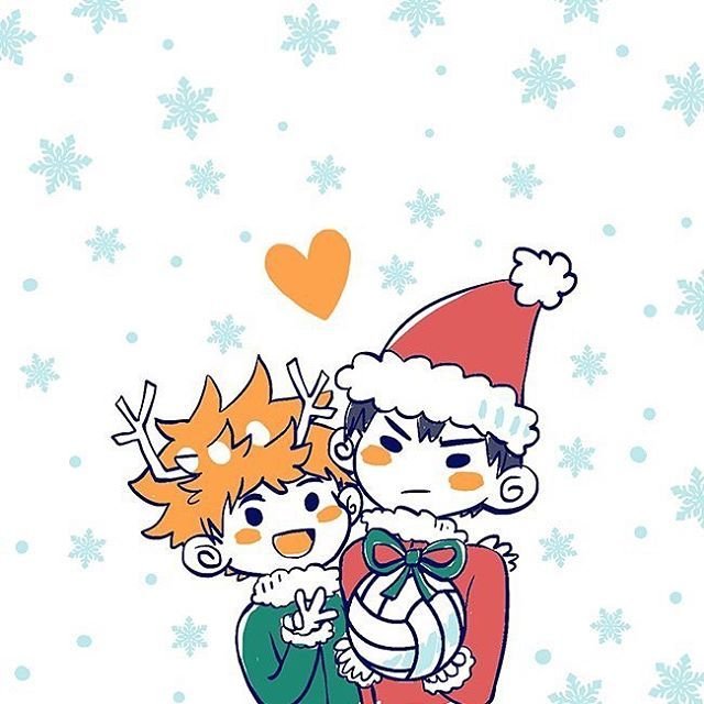 Новогодние арты haikyuu