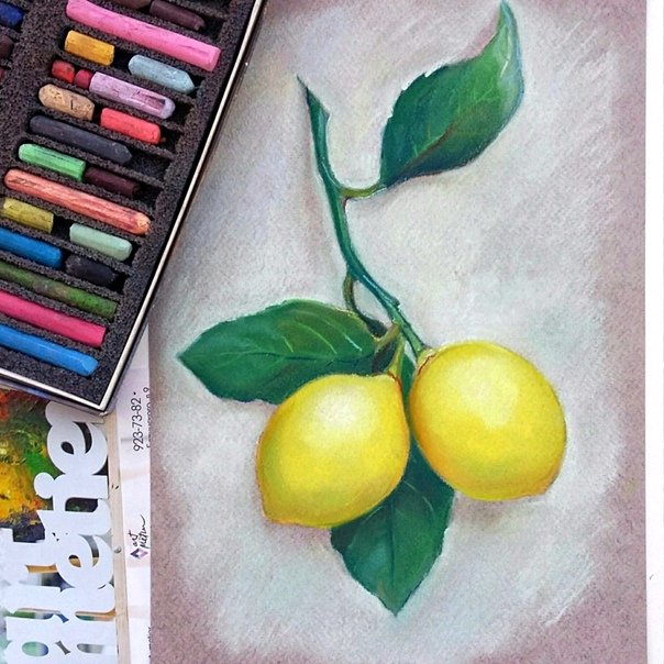 Рисование масляной пастелью
