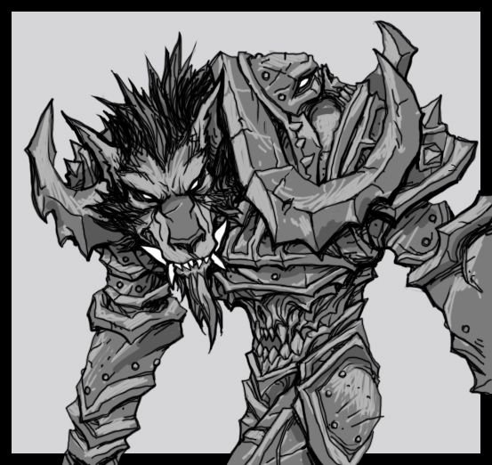 Ворген рисунок карандашом