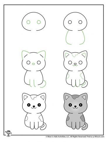 3 Котенка рисунок