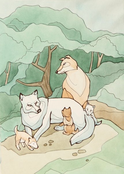 Белый клык рисунок