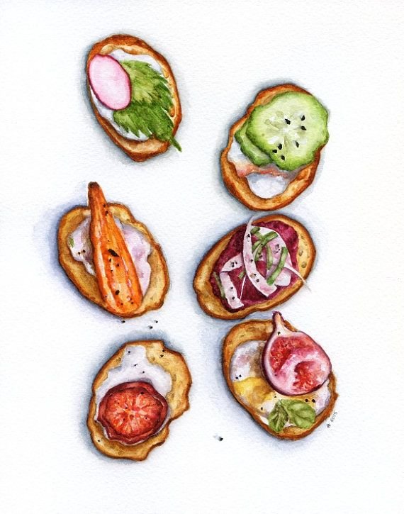 Закуски рисунок