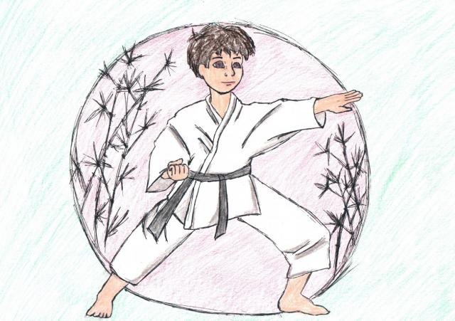 Рисунок на тему каратэ