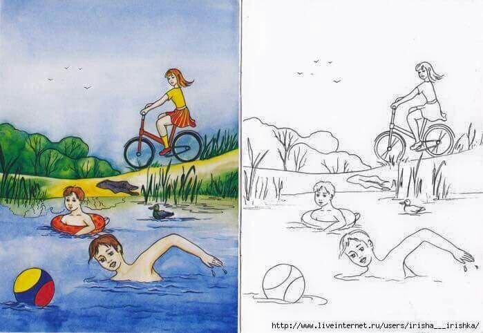 Рисунок на тему лето