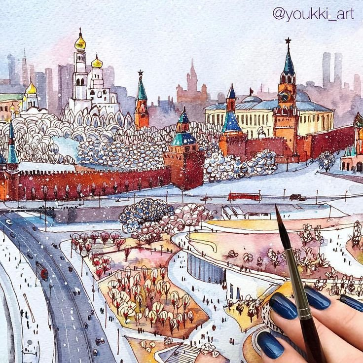 Нарисовать Кремль