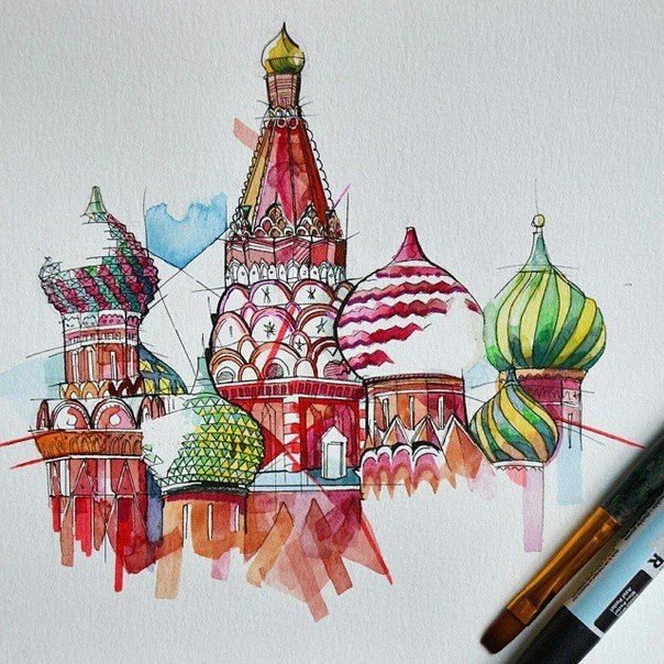 Храм Василия Блаженного скетч