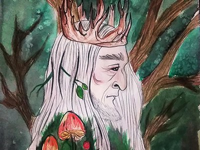 Лесной царь рисунок