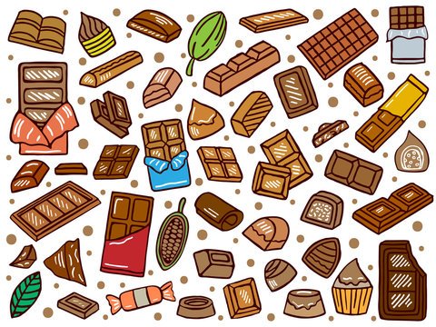 Стилизованный рисунок шоколадки
