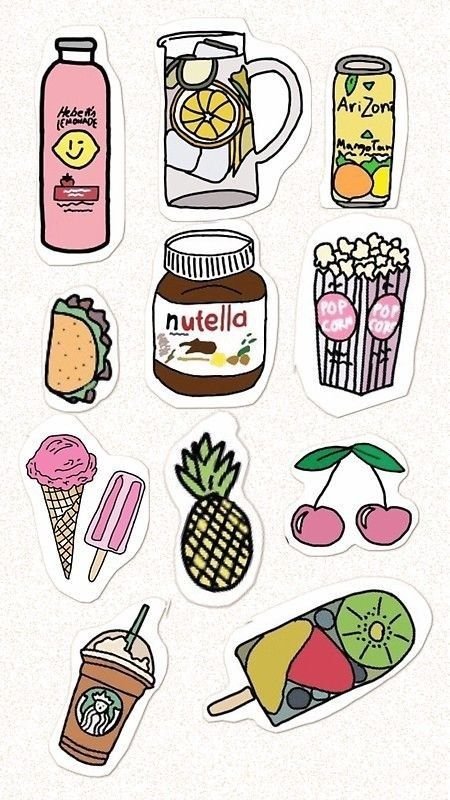 Рисунки для срисовки еда легкие