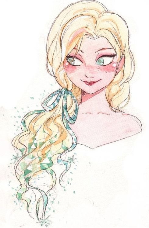 Эльза рисунок