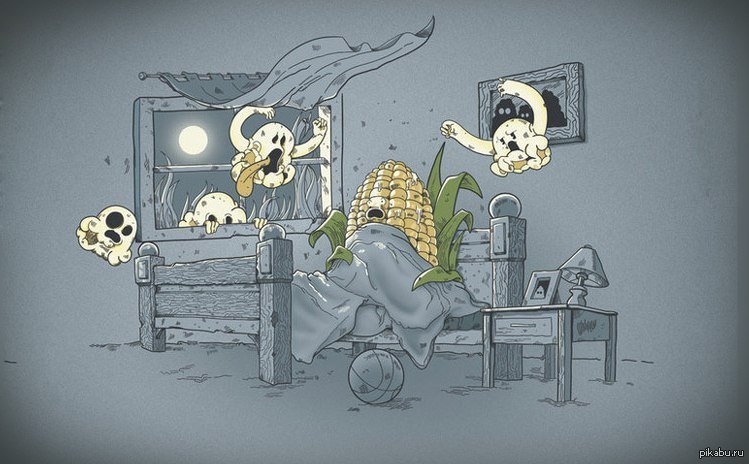 Ночной кошмар иллюстрация