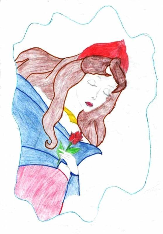 Рисунок спящей красавицы