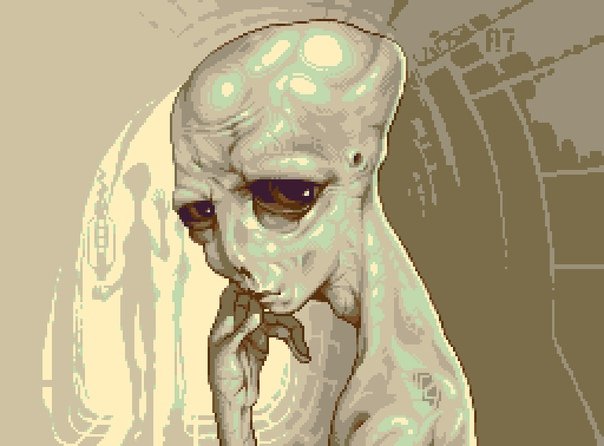 Пнопланетянин пиксель арт