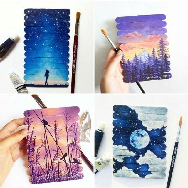 Интересные рисунки акварелью