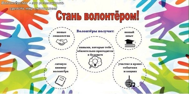 Листовка призывающая стать волонтёром