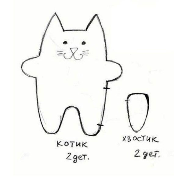 Выкройка кота