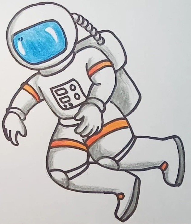 Космонавт рисунок
