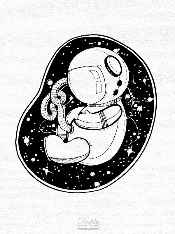 Стикеры с космической тематикой