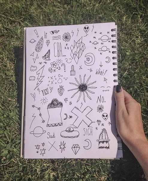 Маленькие рисунки для скетчбука легкие