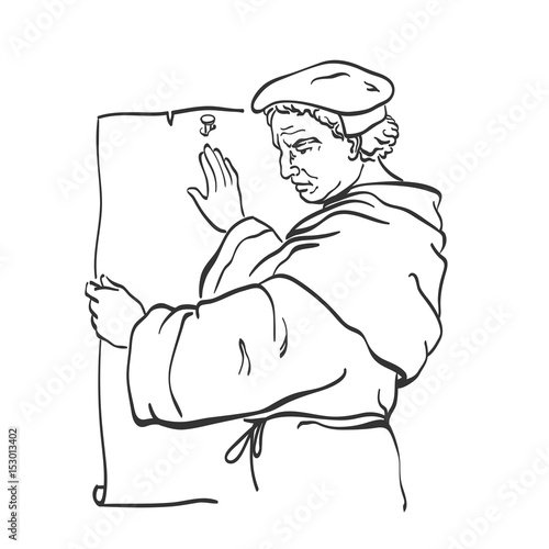 Протестанты рисунок