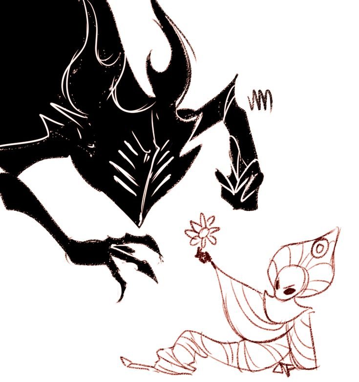 Лорд теней Hollow Knight арт