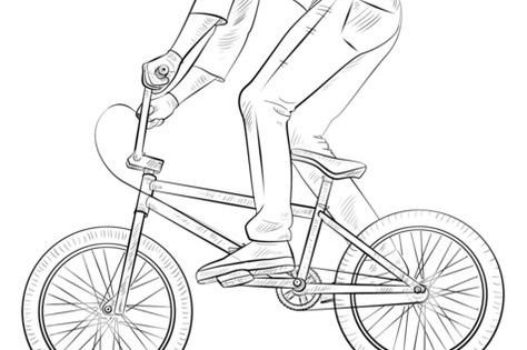Раскраска BMX