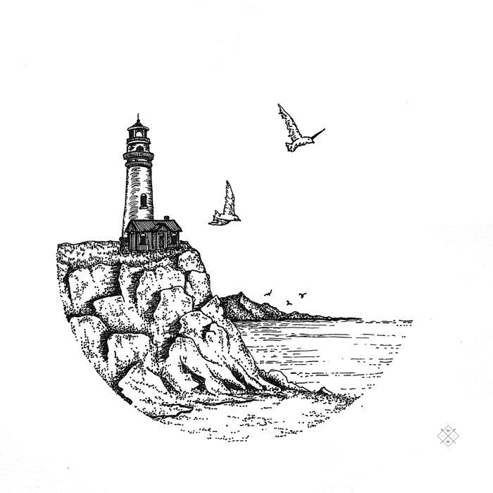 Рисунки линером для нач