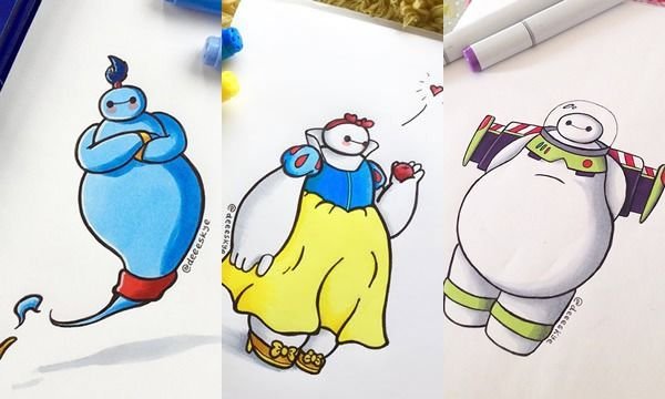 Рисунки Беймакс Дисней