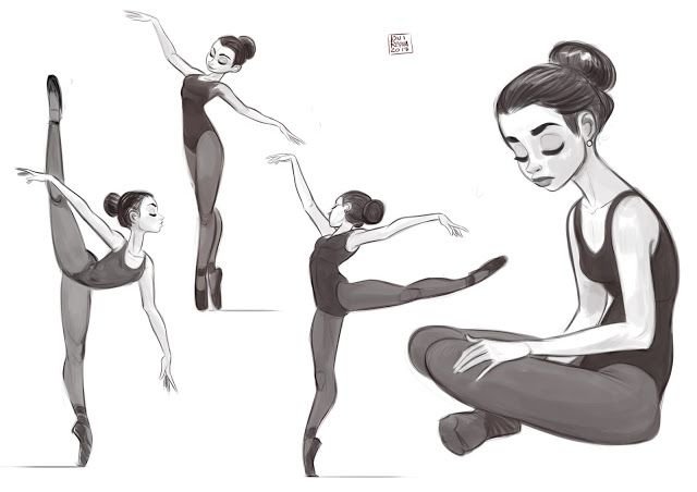 Позы для рисования балет