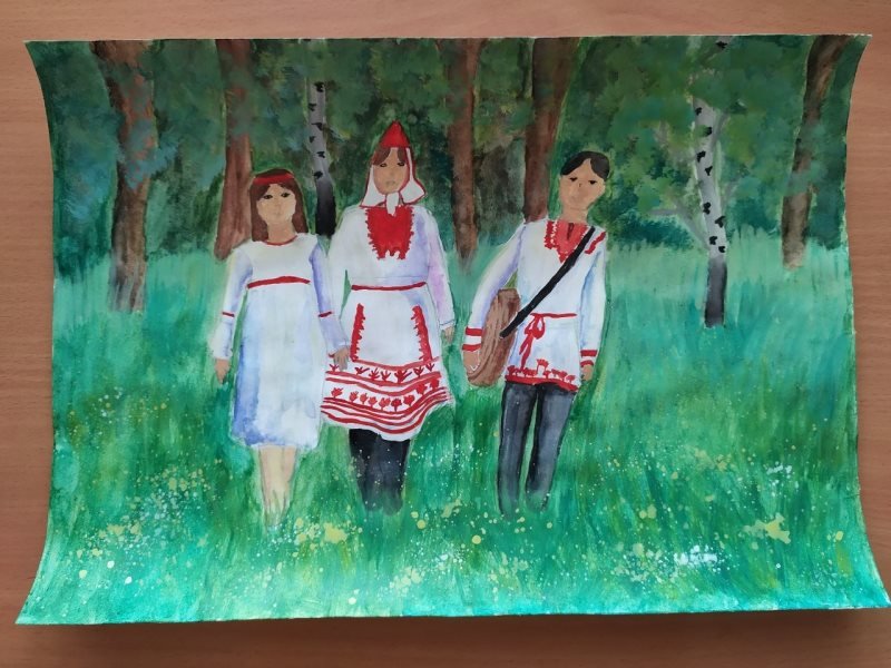 Марийские праздники рисунки