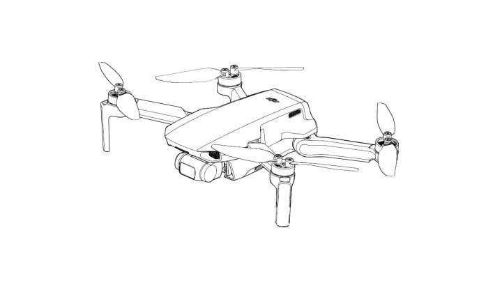 Чертежи квадрокоптера DJI Mavic 3