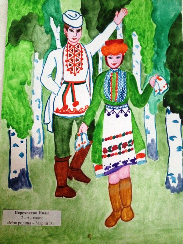 Рисунок на тему Марийский край