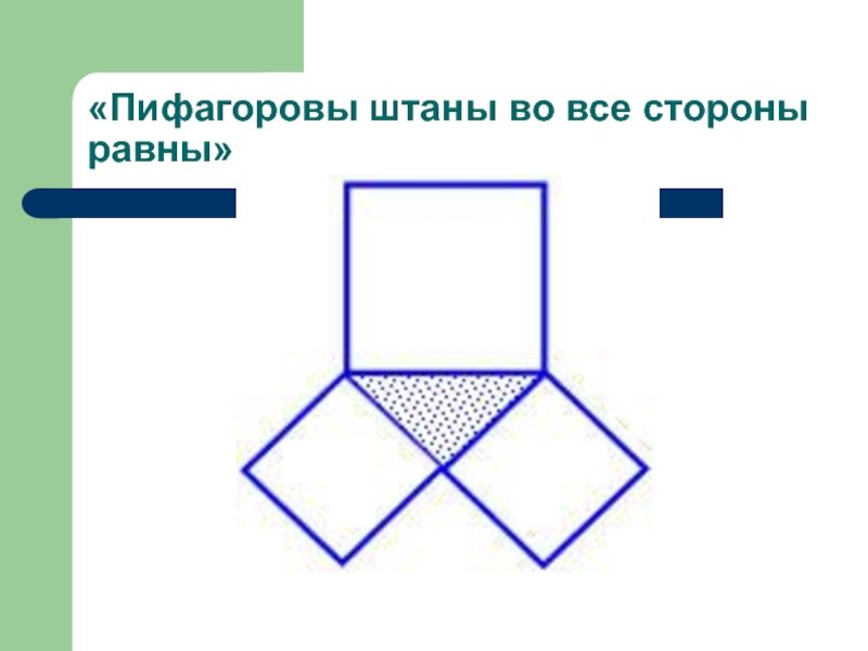 Теорема Пифагора Пифагоровы штаны