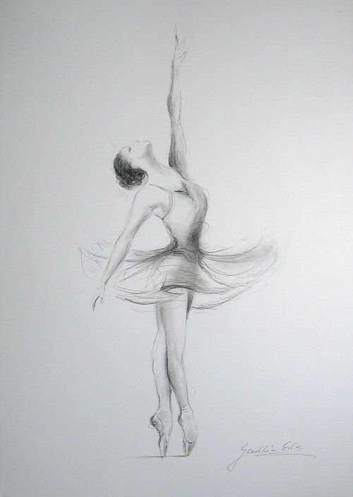 Балерина рисунок