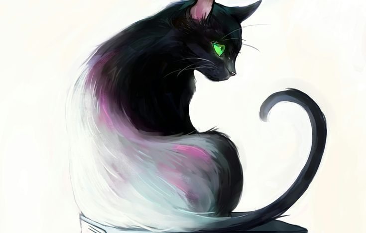 Красивая кошка арт